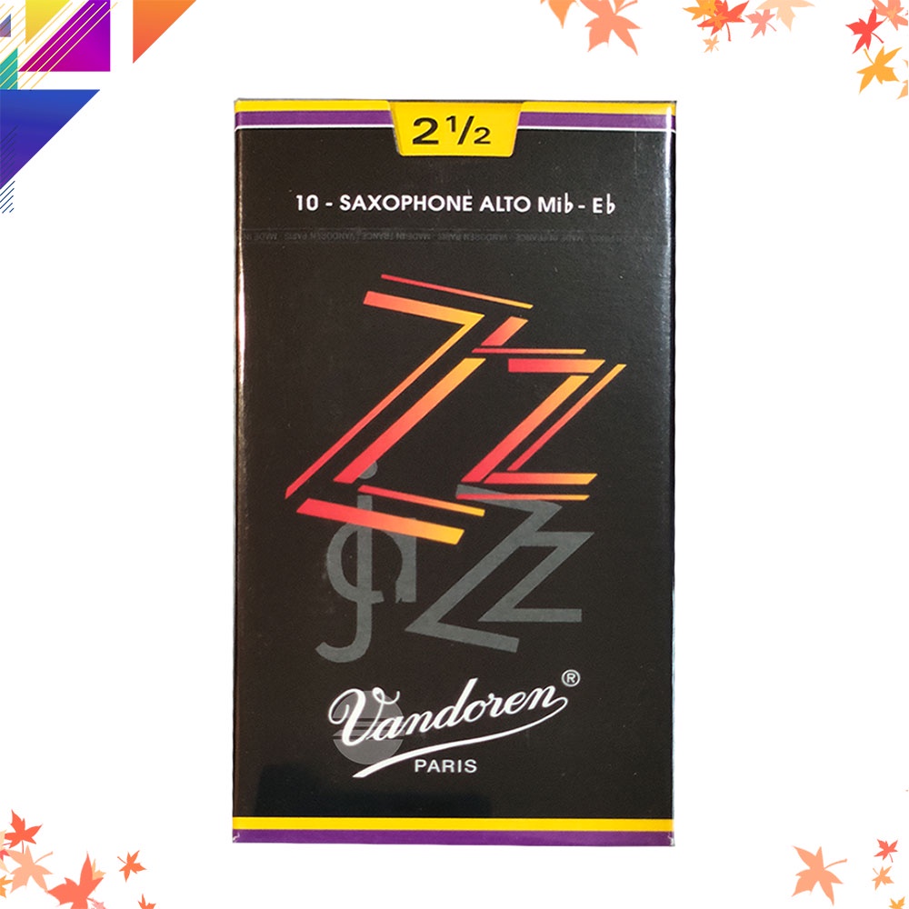 Vandoren SRMIXA2, Ance Per Sax Alto Jazz, Mix Card Con 1 Ancia Ciascuna Di ZZ, V16, JAVA E JAVA Red, Forza 2
