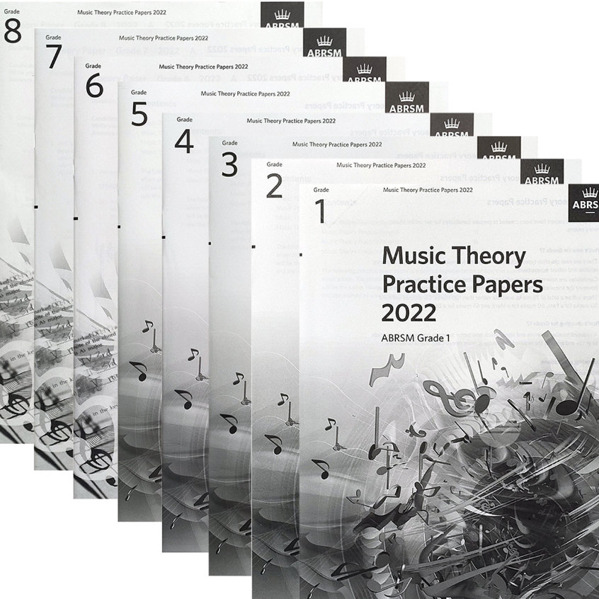 ABRSM Music Theory Practice Papers 2022 Grade 1 ~ Grade 8 - Euphony Musical