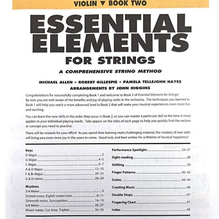 Violin Strings Essential Elements For Strings: A Comprehensive String ...